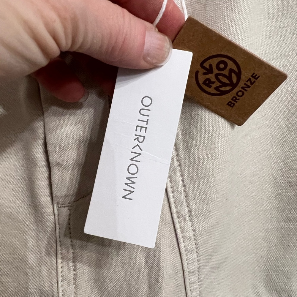 Outerknown Westbound Utility Pant in Oatmeal/Cream NWT - Picture 11 of 13